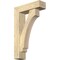 Ekena Millwork Imperial Block Rough Sawn Bracket w/ Offset Brace, Douglas Fir, 6"W x 20"D x 32"H BKT0604X20X32IMP05RDF - alternate 1